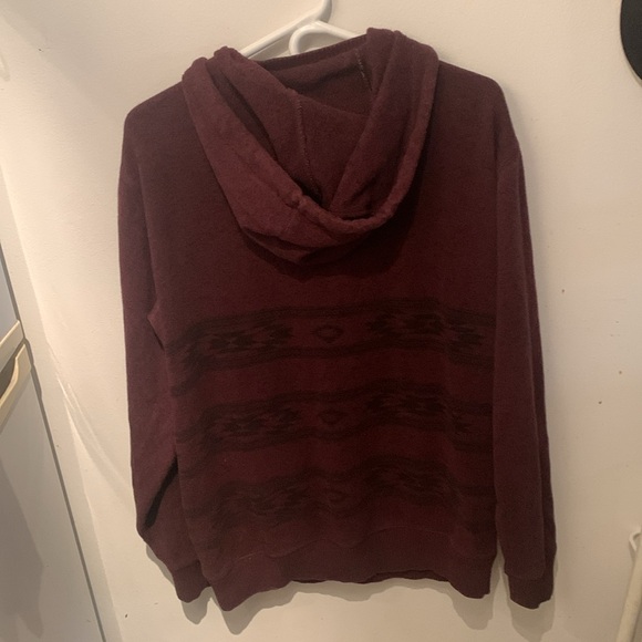 Gorgeous Vintage Vans Burgundy Cotton blend Skateboarding Hoodie High Quality! - Picture 8 of 10